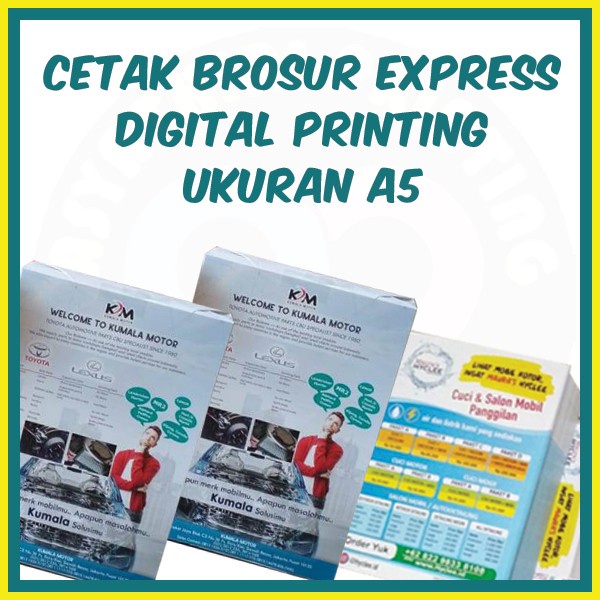 

CETAK CEPAT EXPRESS BROSUR ART PAPER 150GR A5 PER 100 LEMBAR 2 SISI