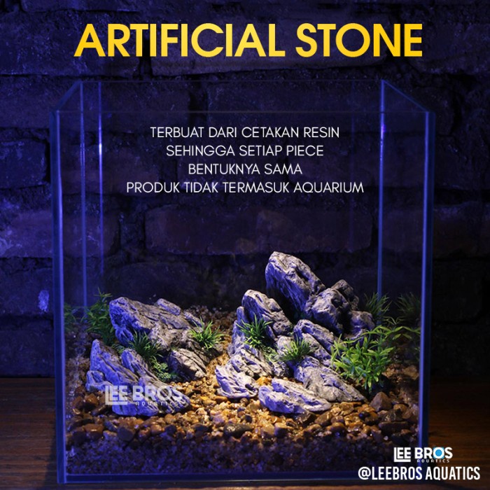 Batu Seiryu Aquascape Imitasi / Batu Aquascape / Hiasan Aquarium