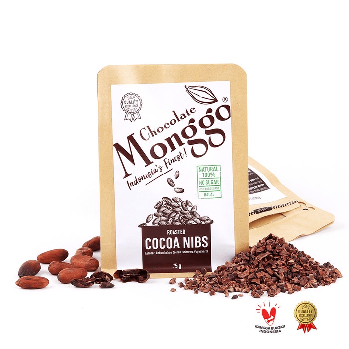 

Roasted Cocoa Nibs Chocolate Monggo Cemilan Sehat Healthy Snack