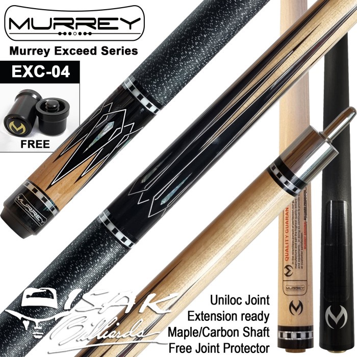 Murrey Exceed EXC-04 Cue Uniloc Maple Extension Bumper Stick Billiard
