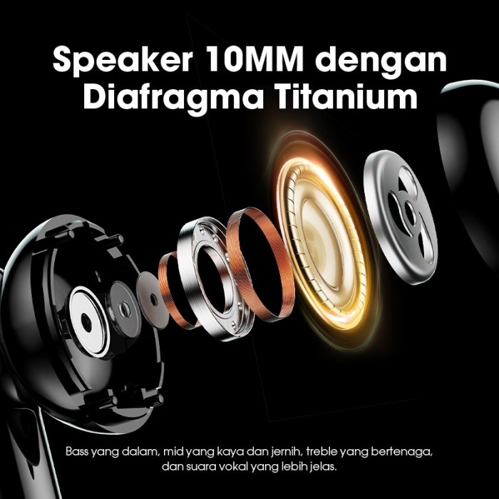 ACOME iNPODS AT07 TWS True Wireless Earbuds Headset Bluetooth 5.4 RGB ENC ANC IPX4 Gang Earbuds