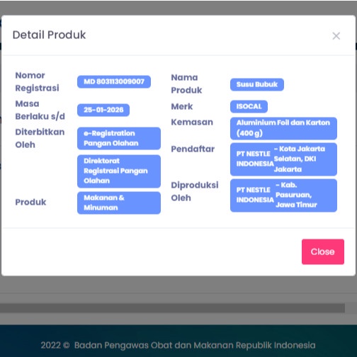 

Isocal 400 Gram - Susu Tinggi Calcium Protein Zinc Vitamin