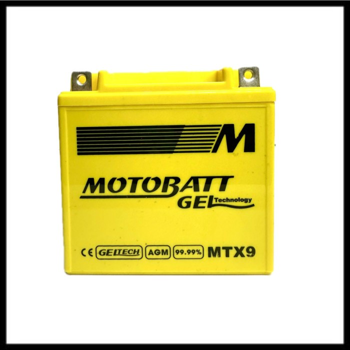 Aki Motor Bajaj Pulsar 180 Motobatt MTX9 Aki kering / Aki Gel