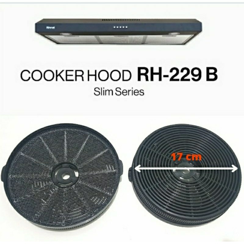 Carbon Filter Cooker Hood RINNAI Seri RH-126B RH-127B RH-229B RH-229SS