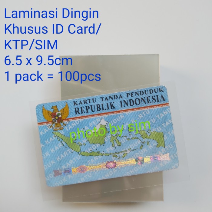 

ATKJaya- Laminasi Dingin Khusus ID Card/KTP/SIM