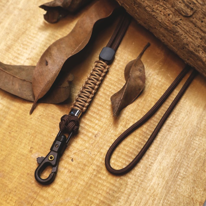 

ATKJaya- Lanyard ID Card Holder Tali Paracord 4mm Premium Gantungan Name Tag Multifungsi