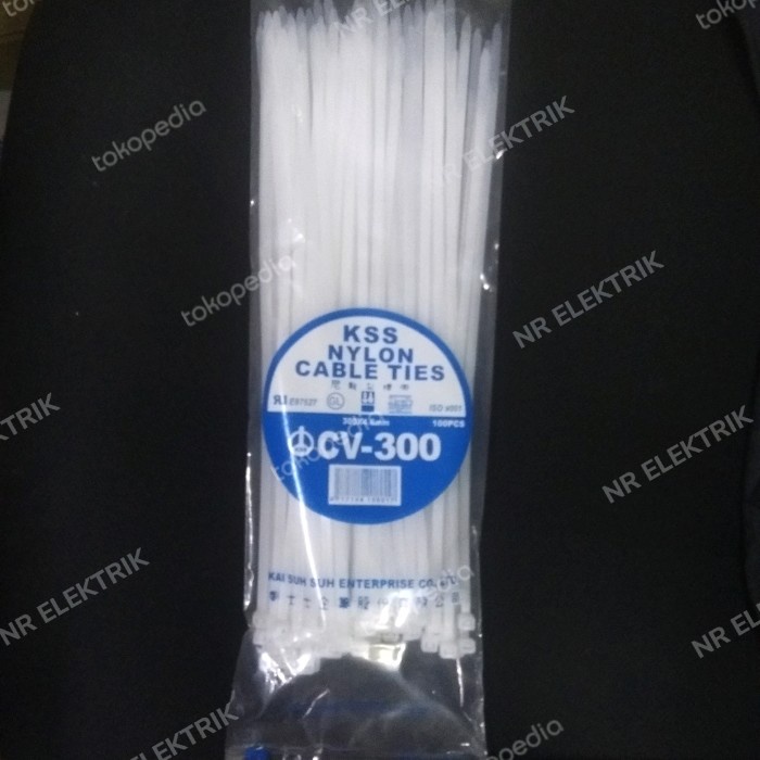 

ATKJaya- KSS NYLON CABLE TIES CV-300/ 30CM X 4,8MM - Putih