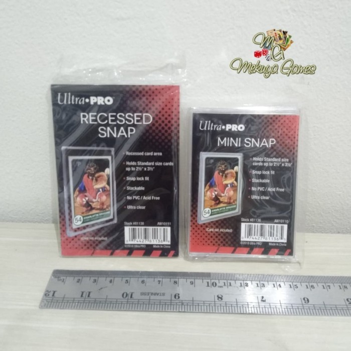 

ATKJaya- Snap Card Holder Recessed Mini 63.5x88.9mm Kartu Sport K-Pop PhotoCard