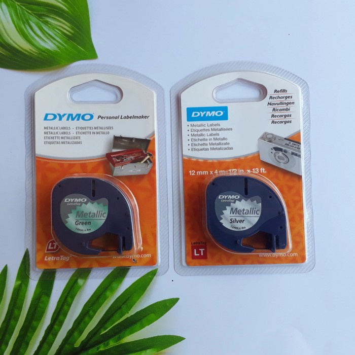 

ATKJaya- DYMO LetraTag Metallic Label Personal Labelmaker 12mm x 4m Metalic ORI