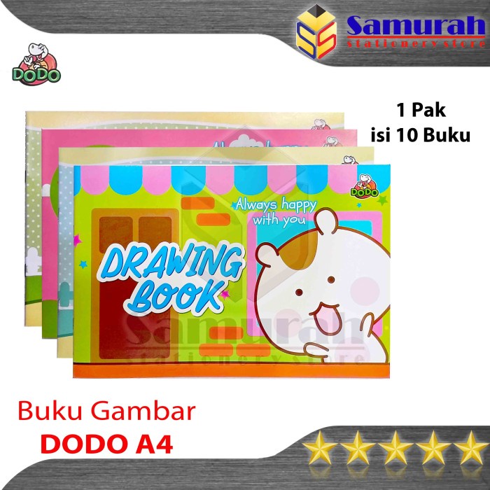 

ATKJaya- Buku Gambar Dodo Ukuran A4 / Drawing Book / Mengambar Kecil Anak 1 Pak