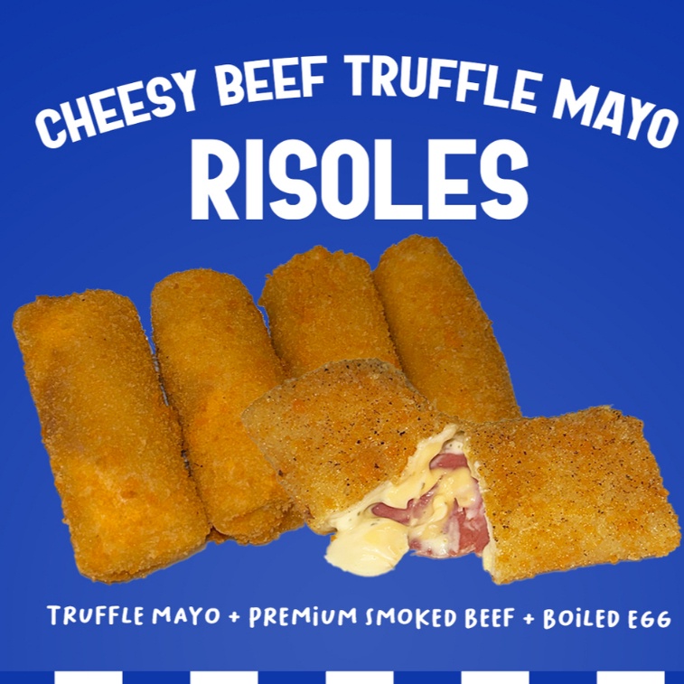 

MUCHACHO Cheesy Beef Truffle Mayo Risoles [Isi 4] - Frozen