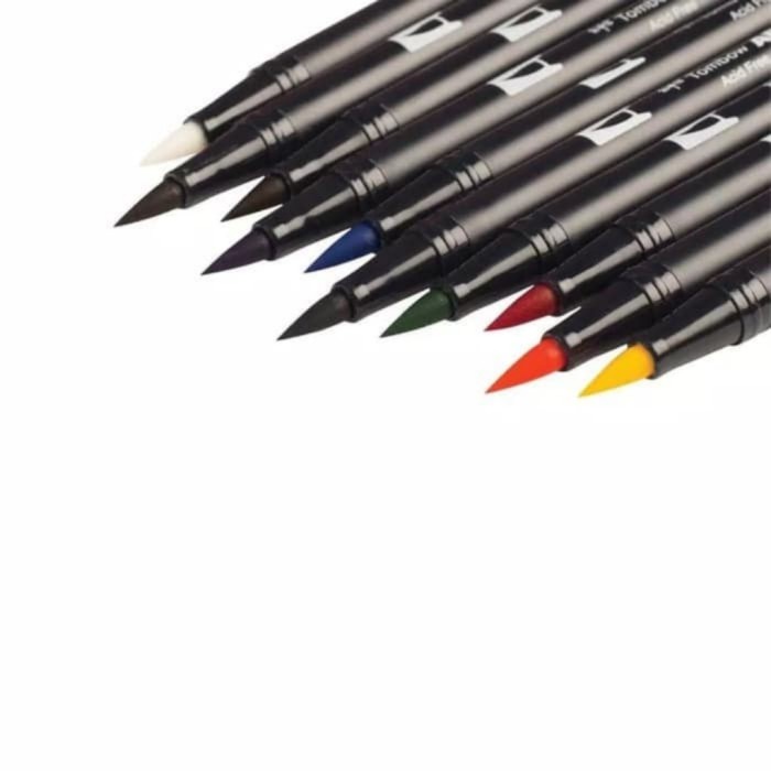 

TOMBOW ABT DUAL BRUSH PEN 10 COLOR SET PRIMARY PALETTE, BRUSHPEN