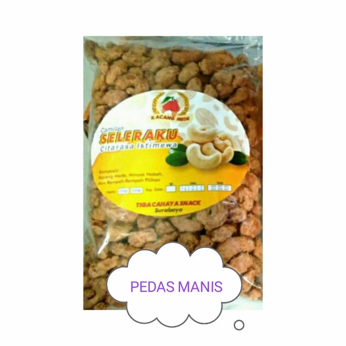 

JH8 kacang mente/mete/mede jumbo krispy pedas manis 500gr