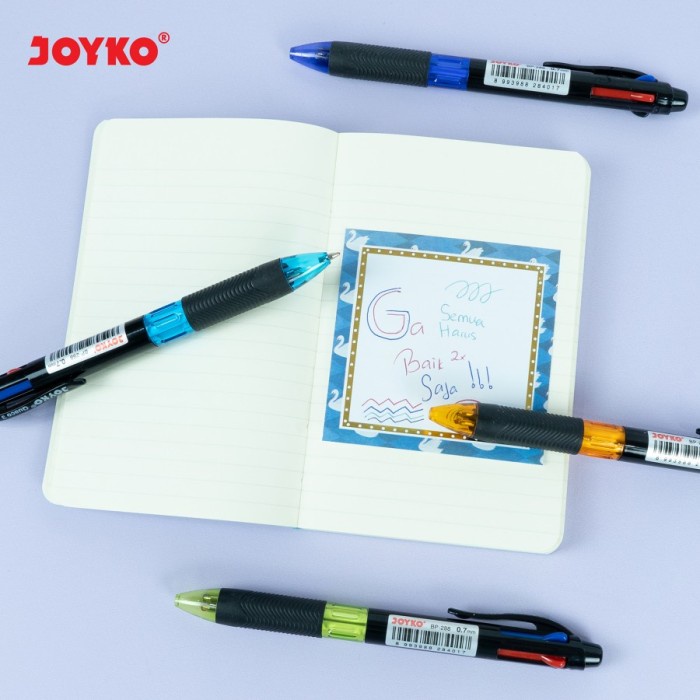 

[tmr] - Ball Pen / Pulpen / Pena Joyko BP-288/ Quaco 3/ 0.7 mm/ 4 Warna
