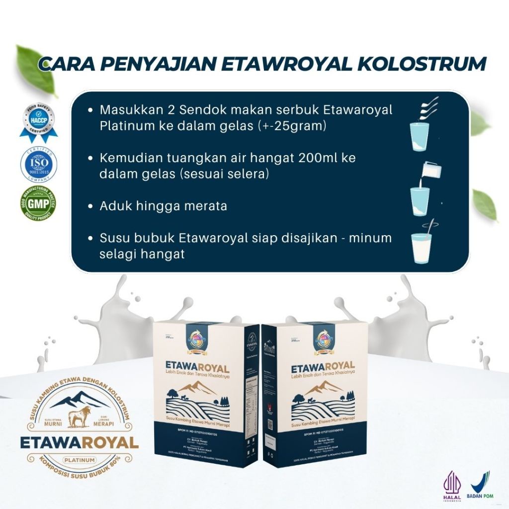 

Susu Etawa / Susu Bubuk Etawa / Etawaroyal Platinum / Perubahan merk Etawaplus Platinum Asli /