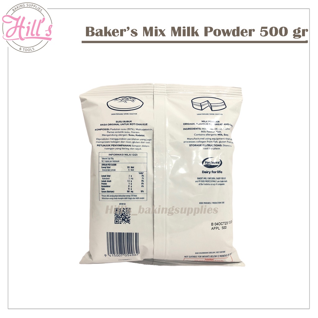 

PROMO MURAH !!! BAKERS MIX MILK POWDER 500 gr / SUSU BUBUK ORIGINAL ROTI KUE / ANCHOR BAKERMIX BAKER