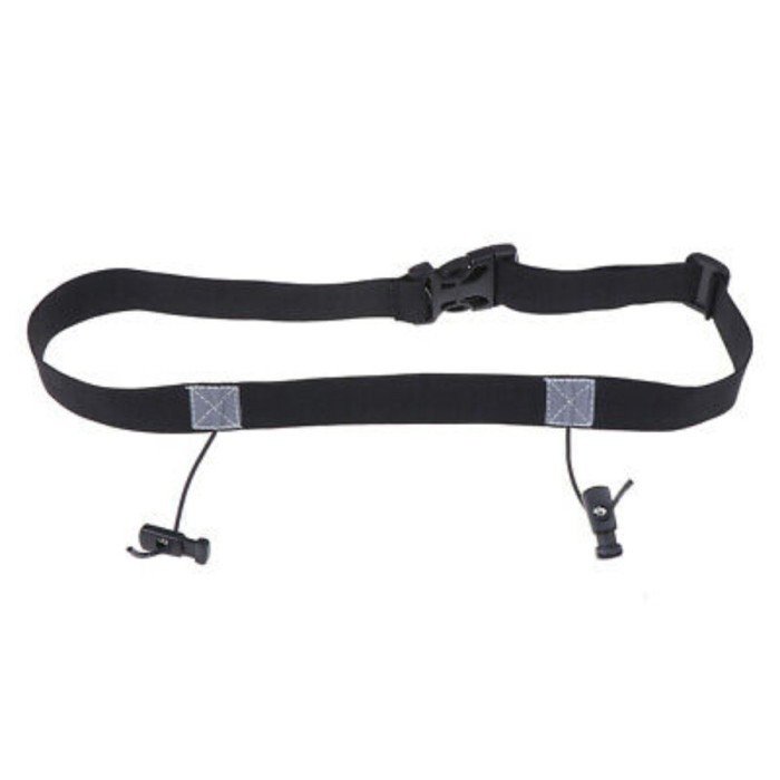 PROMO Race Number Belt - Black (untuk lari/Triathlon)