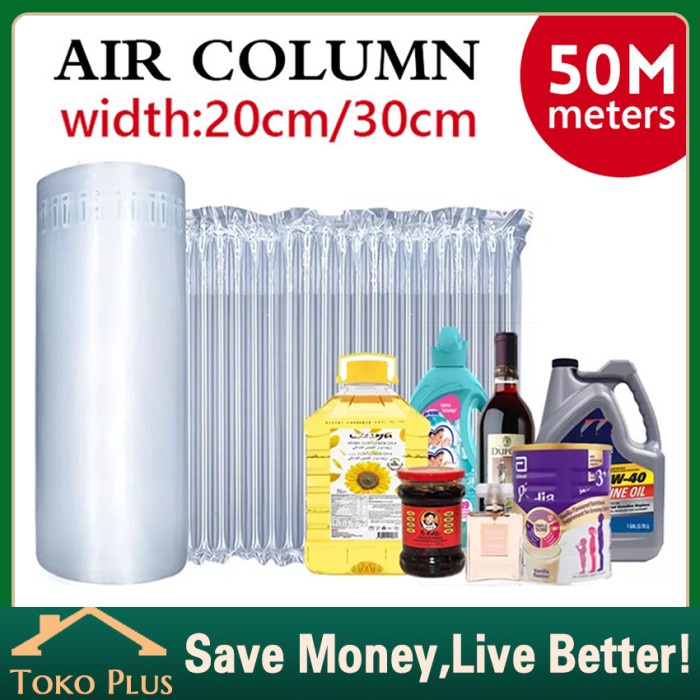 

SOUVEN- Plastik Gelembung Poly Air Bubble Wrap Inflatable Roll Kolom Column