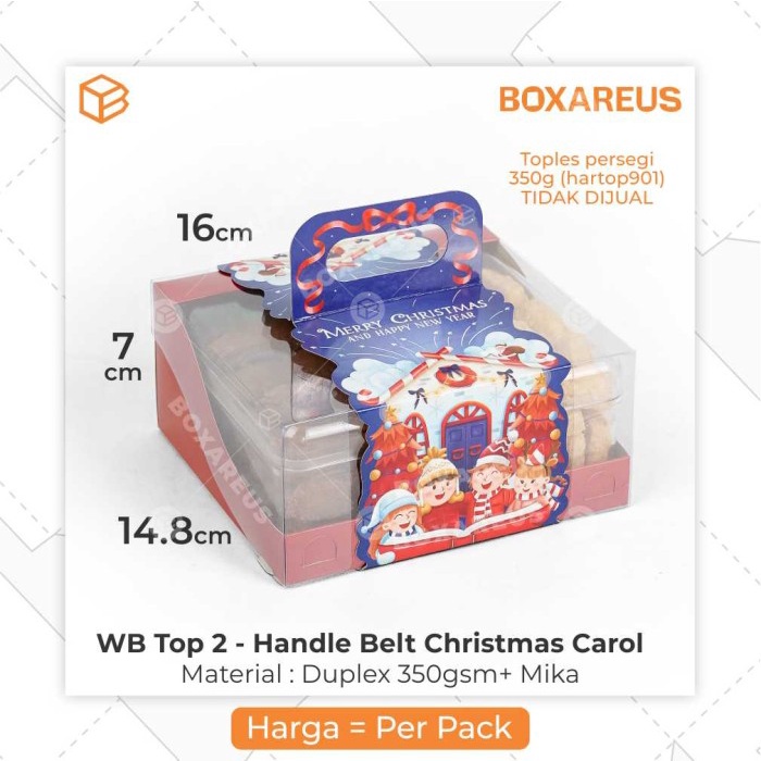 

SOUVEN- Box Hampers Natal Dus Toples Kue Kering Christmas Packaging WB TOP 2