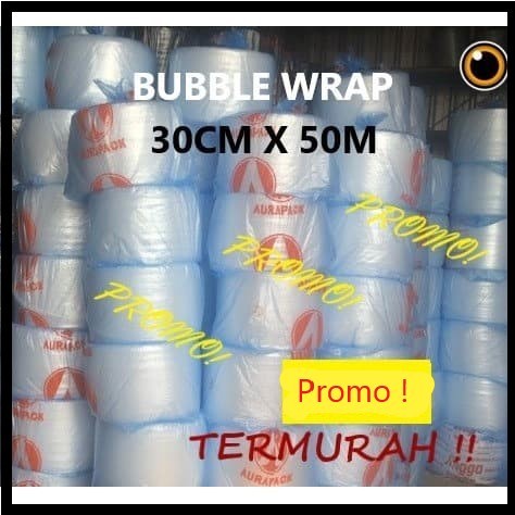

SOUVEN- Bubble Wrap Putih Bening 30CMx50M bagus tebal Bubblewrap Bandung roll