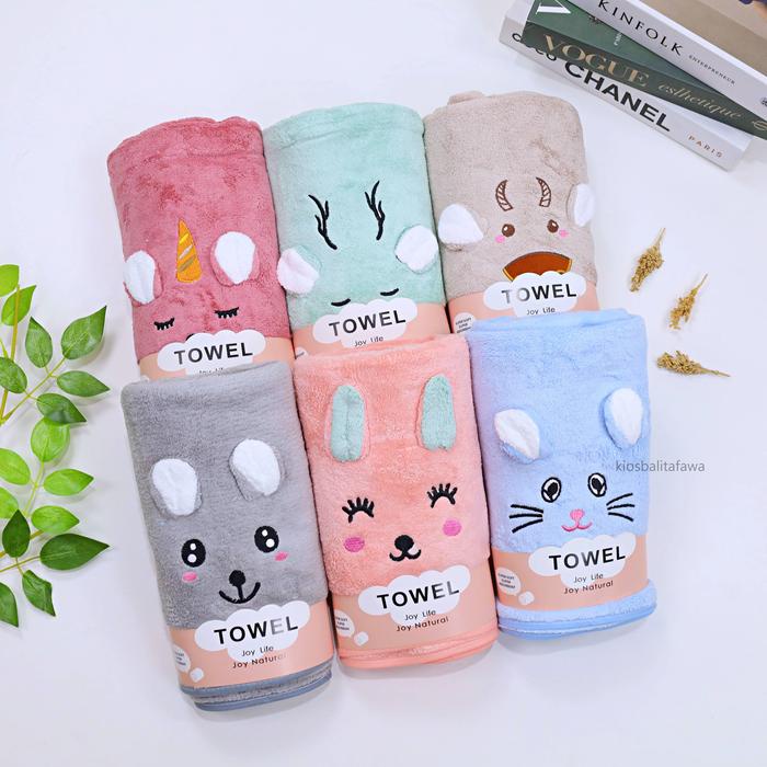 Handuk Anak Karakter / Perlengkapan Mandi Bayi Balita Anak Perempuan Laki Laki Murah Kado Towel