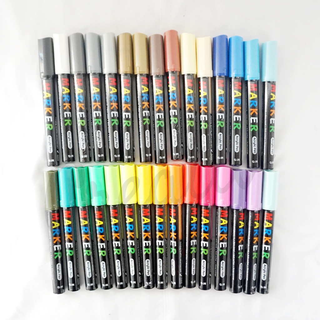 

IK! M&G Acrylic Marker Pen Spidol Akrilik 2.0 Mm Permanen Water Based