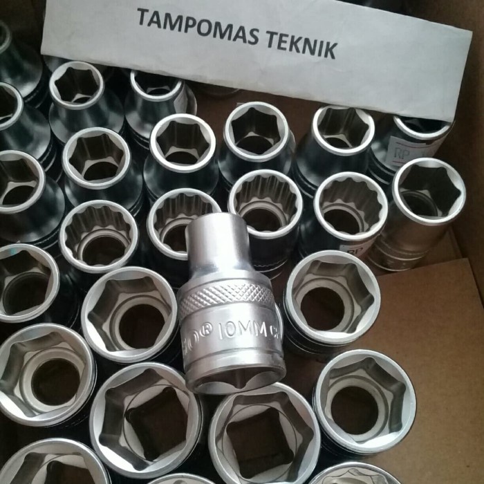 BERKUALITAS Mata Sok 10mm Tekiro Mata Kunci Sok 10 mm