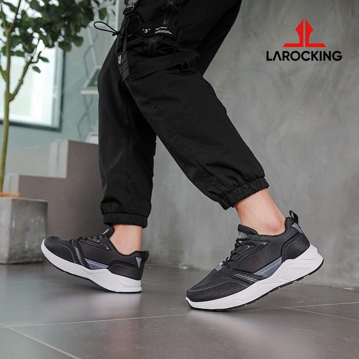 Terlaris Larocking - Raptor Hitam Sepatu Sneakers Running Gym Shoes Sport Outdoor