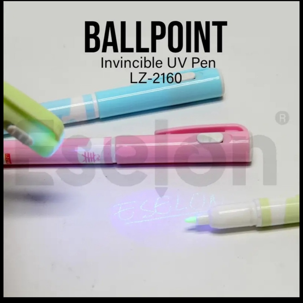 [1 Lusin/ 12 Pcs] Pulpen Lampu Ajaib Brilliance 2160 / Invisible Pen Senter UV