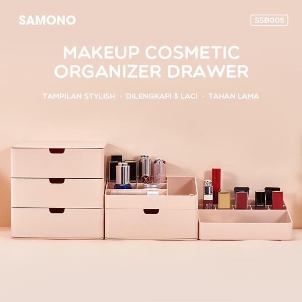 MINISO Organizer Meja Kotak Laci Laci Kecil Laci Susun Rak Kecil Rak