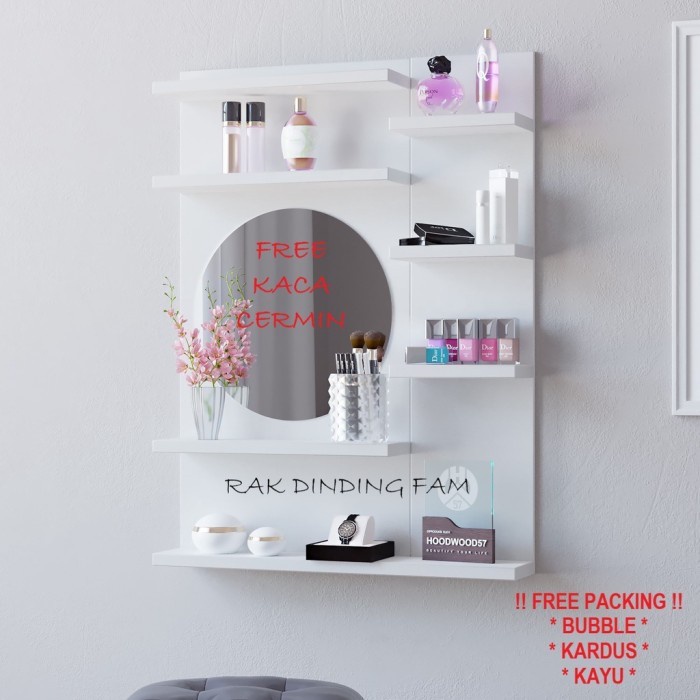 RAK MAKEUP GANTUNG / MEJA RIAS MINIMALIS / RAK RIAS / MEJA RIAS