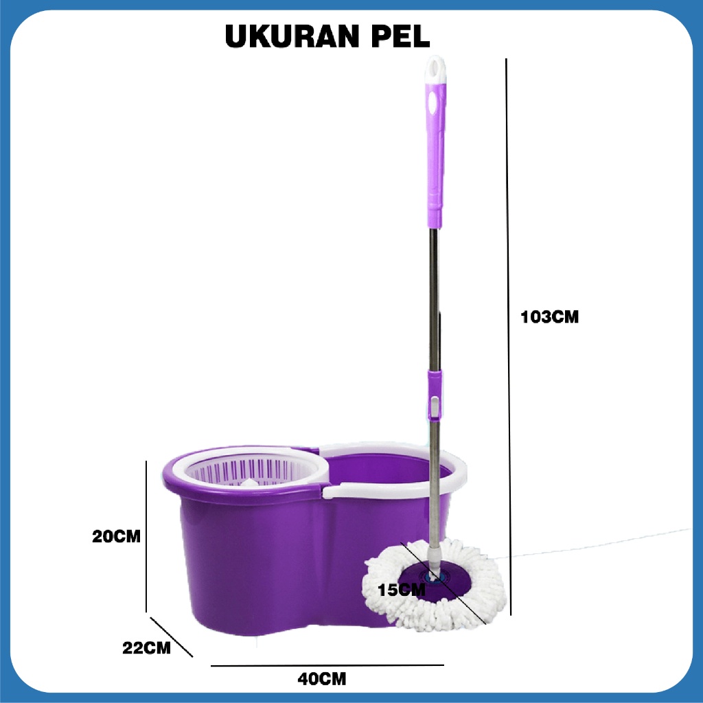 NEW PRODUCT SPIN MOP ALAT PEL LANTAI 360 DENGAN EMBER PENGERING STAINLES TB02 MULTIFUNGSI -