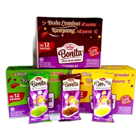 

HJ ROMA BONITA BOLU TELUR LEMBUT 1 BOX ISI 12PCS