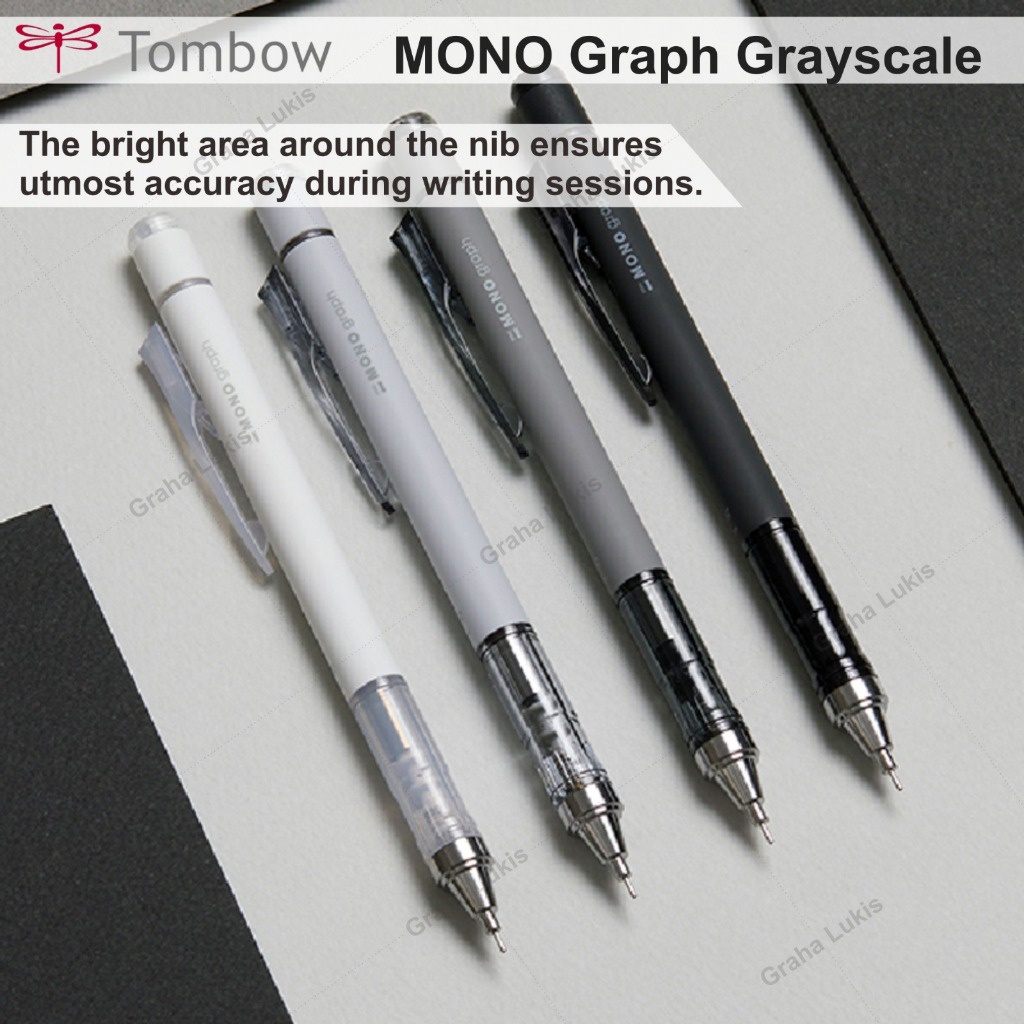 

Tombow Mono Graph GRAYSCALE Mechanical Pencil 0.5mm