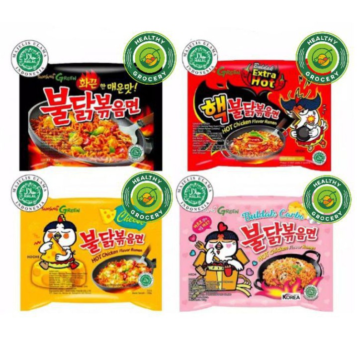 

Samyang 140gr / Hot Chicken / Cheese / Keju / Carbonara