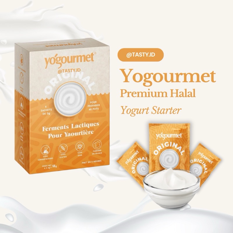 

Yogourmet Canada HALAL / Premium Yogurt Starter / Yogurt Culture / Kultur Yogurt / Bibit Yogurt /