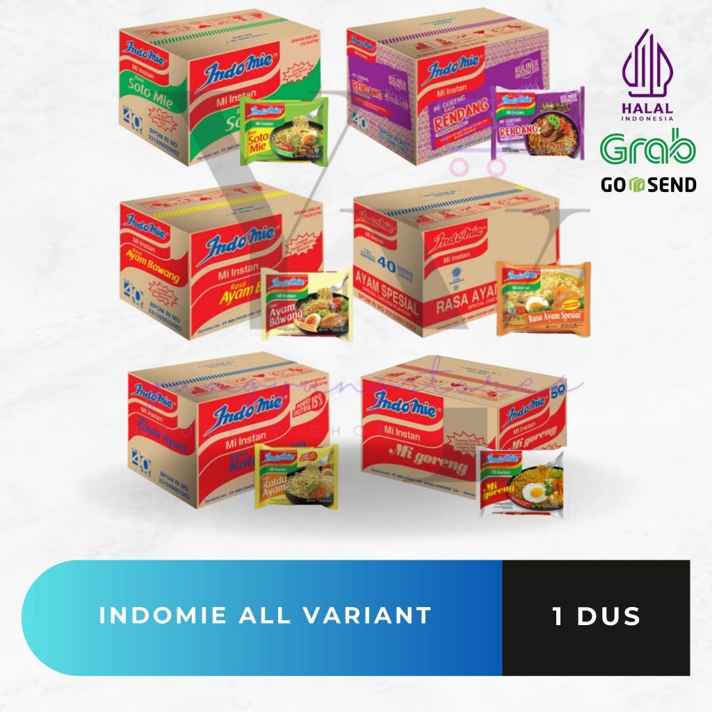 

[DUS] Indomie Goreng / Kari Ayam Spesial / Ayam Bawang / Soto Mie / Kaldu Ayam / Rendang / Aceh /