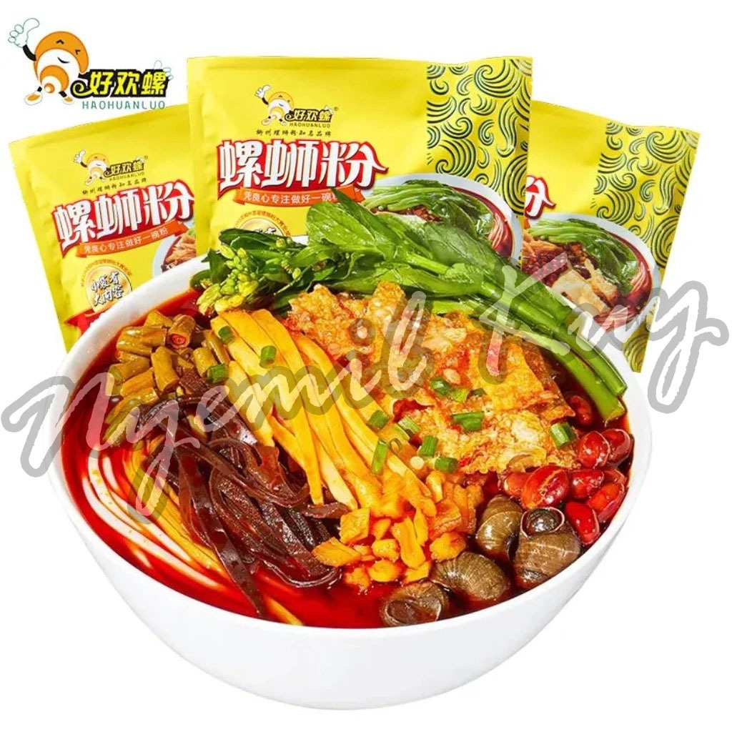 

Haohuanluo Luoshifen 400g Snail Rice Noodles - Hao Huan Luo Luo si fen Mie Bekicot Luosifen Mie