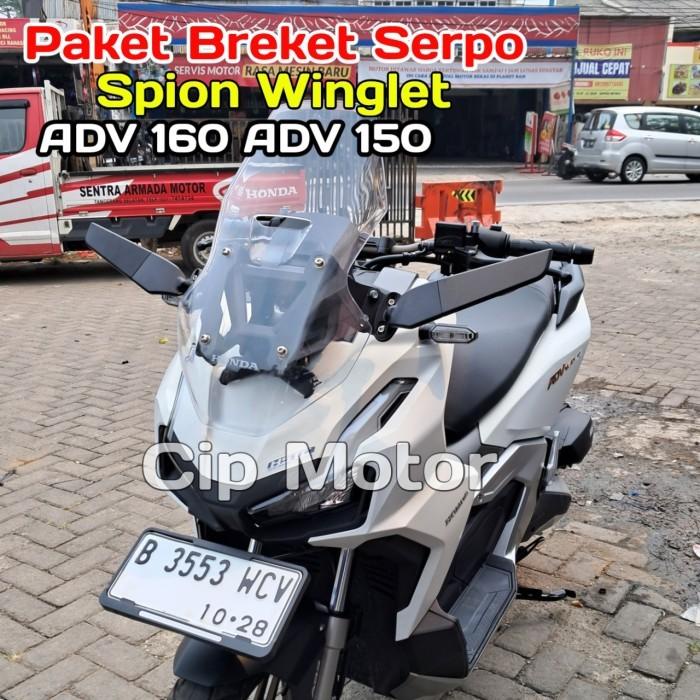ready stok breket spion adv 160 adv 150 paket spion winglet original