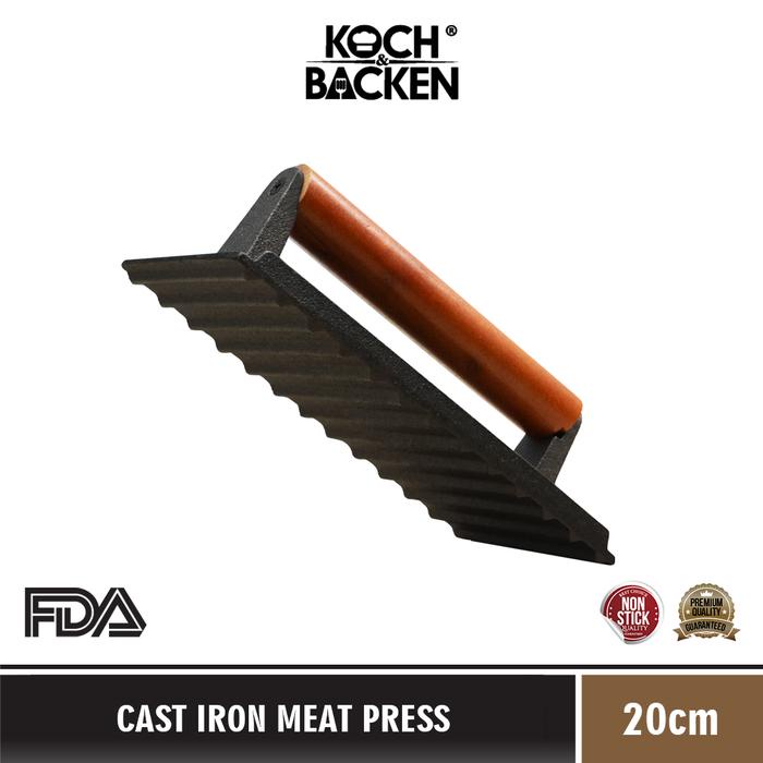 

..... Koch&Backen Cast Iron Meat Press - Alat Press Daging Burger Roti Sandwich