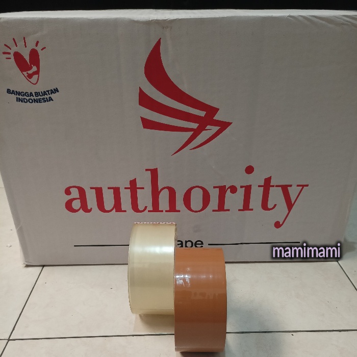 

Lakban Bening - Coklat 1 dus 2inch Solasi 45mm x 90yard isi 72 Authority