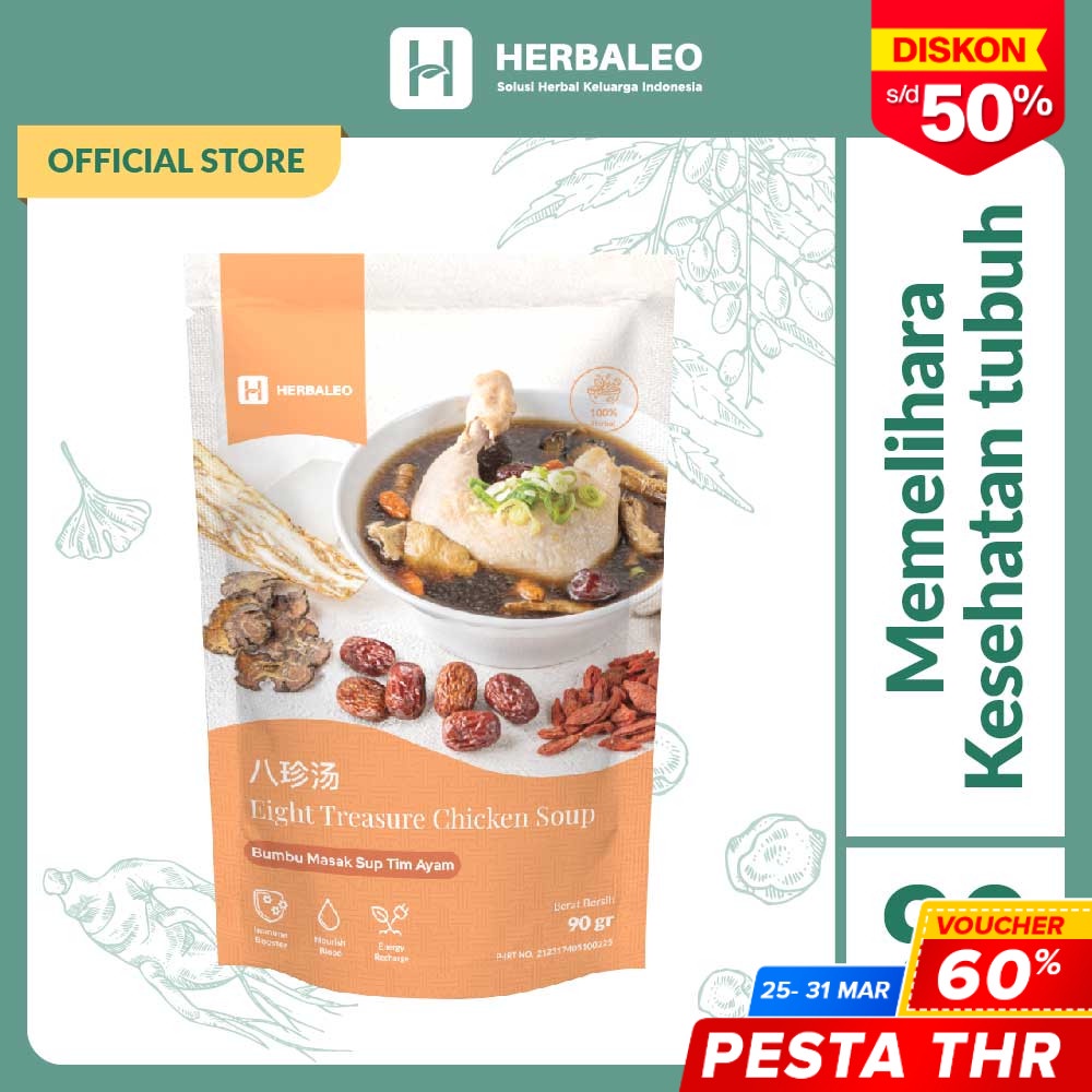 

Herbaleo Bumbu Masak Sup Tim Ayam 90 GR Eight Treasure Halal STA-005
