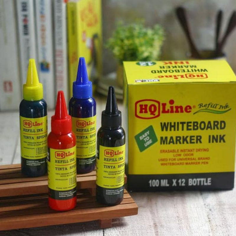 

Refil / Isi Tinta Spidol Whiteboard HQ Line 100 ml