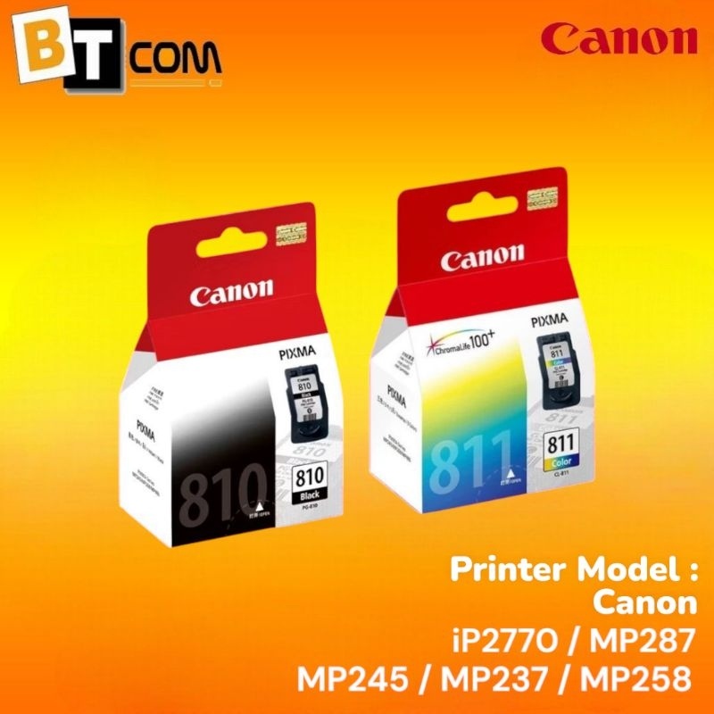 1 Set Tinta Cartridge Canon PG-810 & CL-811 for ip2770 mp287 mp245 mp237