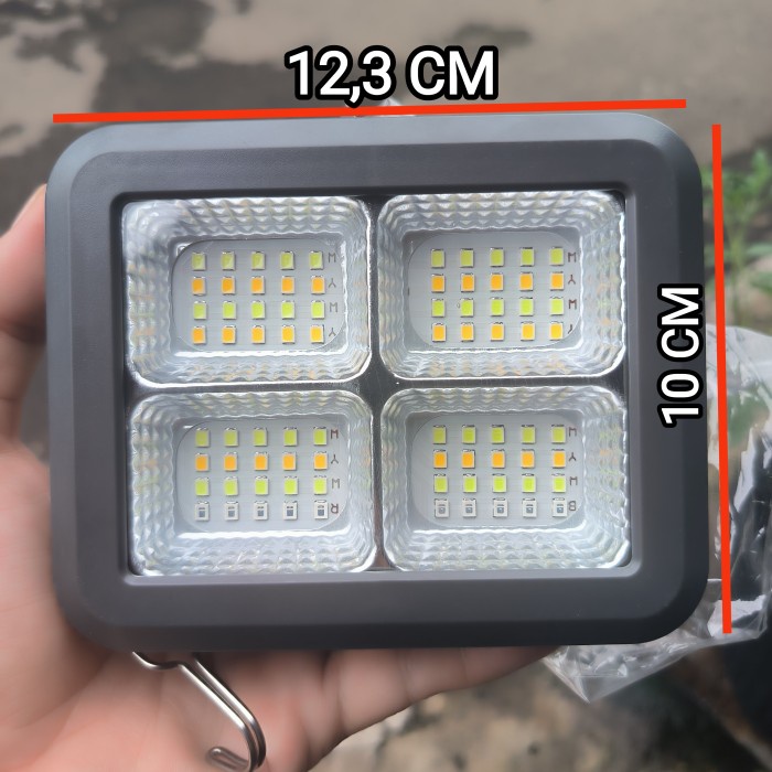 KAWACHI LAMPU EMERGENCY LED SOROT SOLAR PANEL LAMP FHS-10 10 WATT IP66