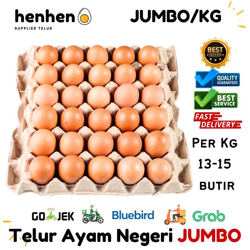

TELUR AYAM NEGERI JUMBO CURAH PER KG