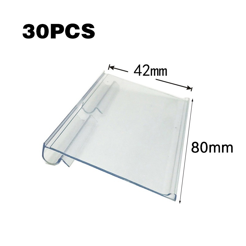 

30pcs Label Harga Barang Price Tag Label Harga Plastik Penjepit Harga Price Tag 8x4.2cm Tag Holder
