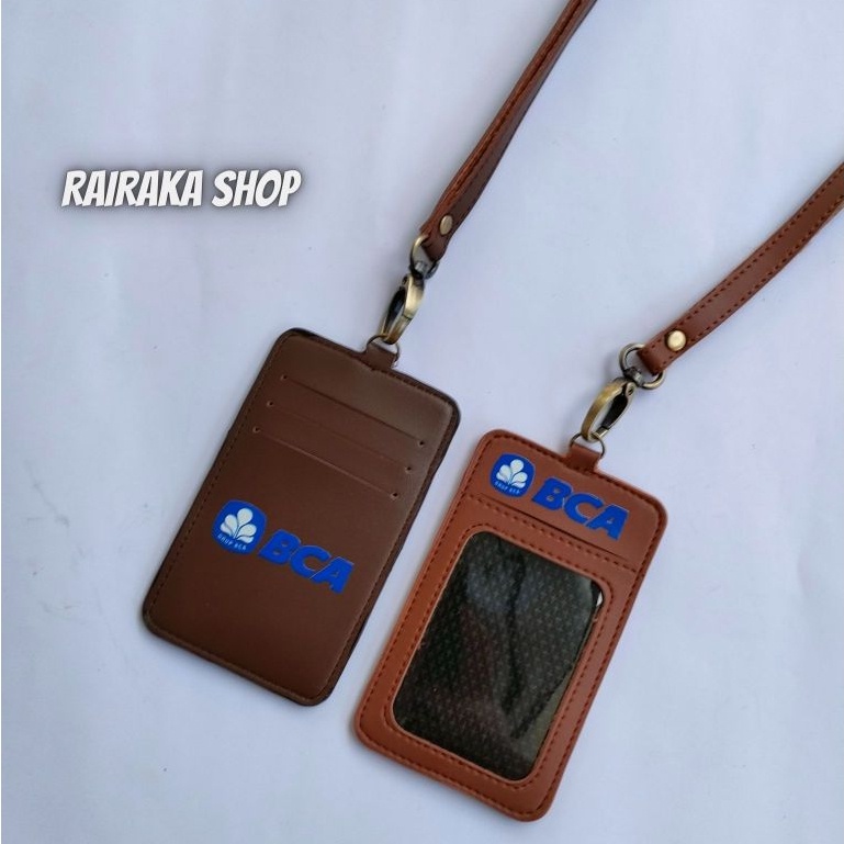

ID Card Holder Name Tag Kulit Bank BCA Model Terbaru