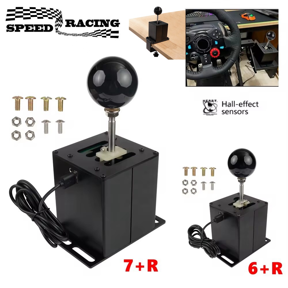KZ USB Simulator Shifter Hall Sensor For Logitech G29/G25/G27/G920 T300RS/GT H Gear Shifter For ETS2