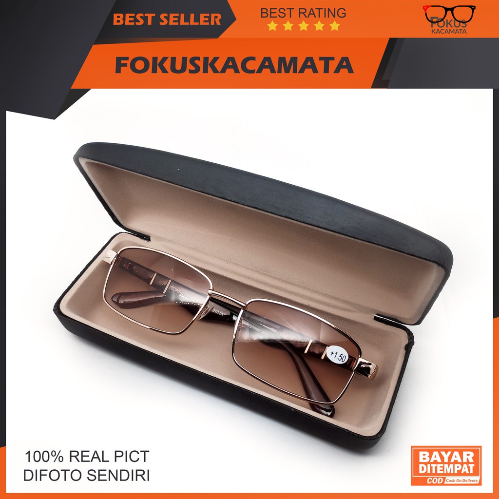 ACCMT- Kacamata PLUS 2 in 1, DOUBLE FOKUS, BISA untuk Baca dan Jalan /Kacamata Plus / Kacamata